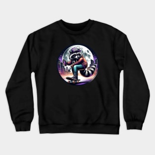 Rad Raccoon Graffiti Roll Crewneck Sweatshirt